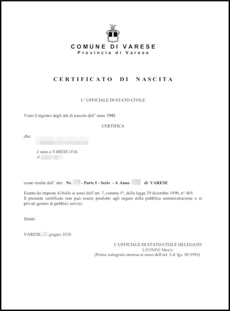 Certificato di un centro VHU