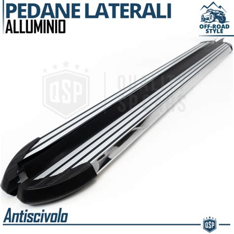 Schema dei materiali delle pedane laterali (ABS, Alluminio, PVC)