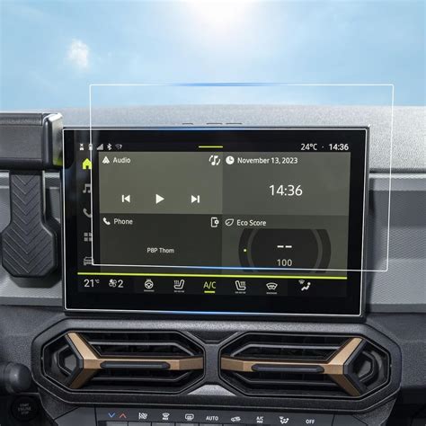 Schermo touchscreen Dacia Spring con navigazione GPS