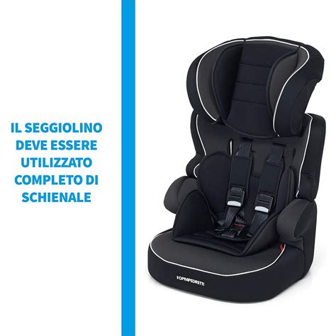 Dettaglio di un seggiolino auto Foppapedretti con imbottitura