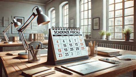 Calendario con date evidenziate per le scadenze della revisione auto