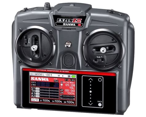 Schermata del display di un radiocomando Sanwa