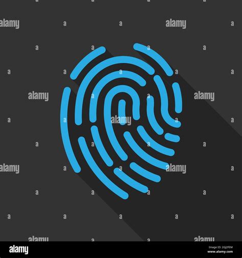 Icona di una impronta digitale, simbolo di privacy