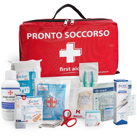 Contenuto di un kit di primo soccorso
