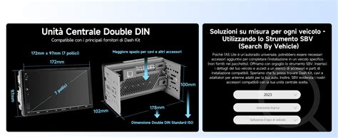 Schema delle dimensioni degli standard DIN e 2DIN