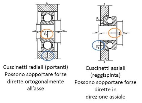 Schema tecnico cuscinetto ruota