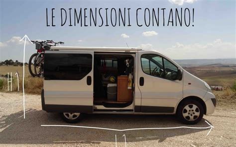 Tavola comparativa delle dimensioni interne dei furgoni più comuni per la conversione camper