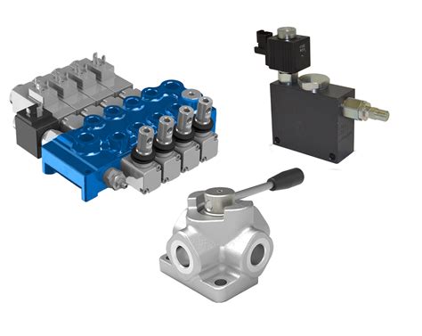 Componenti pneumatici e oleodinamici affiancati