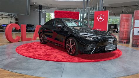 Mercedes CLA in showroom