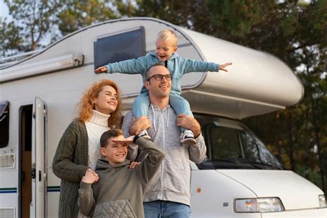 Famiglia in camper