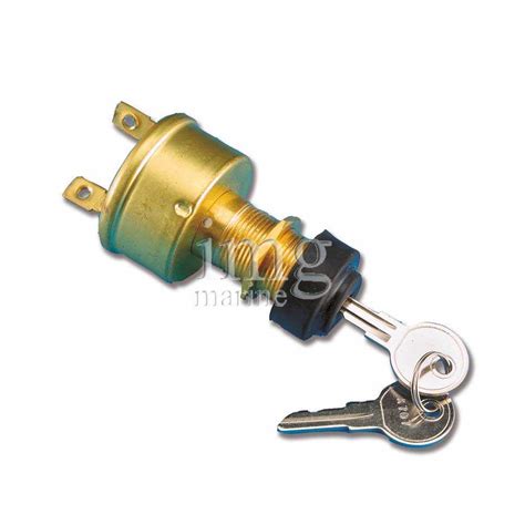 Illustrazione di un interruttore di avviamento con la chiave inserita