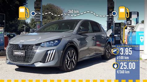 Infografica: Consumi Peugeot 208 in città