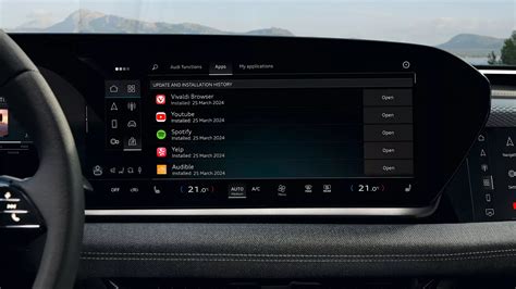 Audi connect dashboard