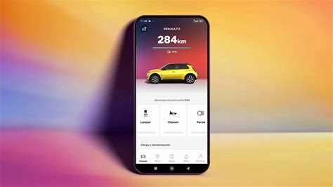 Smartphone con app My Renault