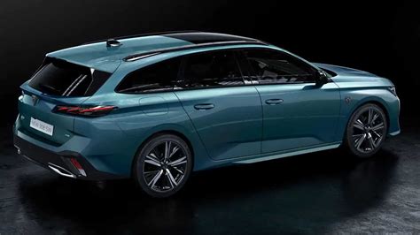 Peugeot 308 SW Blu Vertigo, vista posteriore