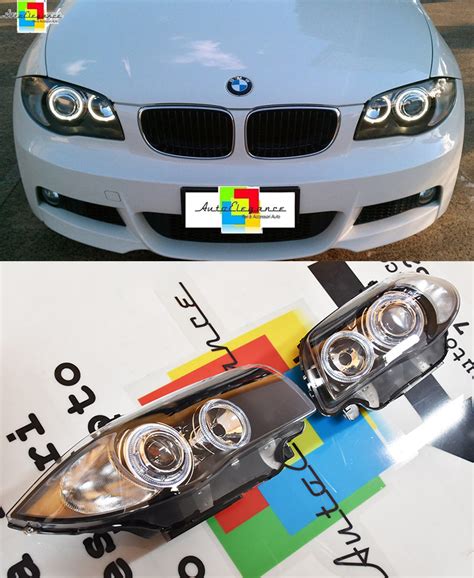Gruppo ottico anteriore BMW Serie 1 E87 con fari aftermarket