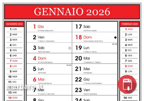 Calendario con evidenziate le date per la manutenzione del veicolo