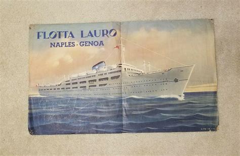 Una vecchia pubblicità della Flotta Lauro