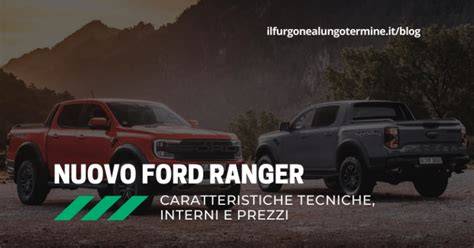 Tabella comparativa motorizzazioni Ford Ranger
