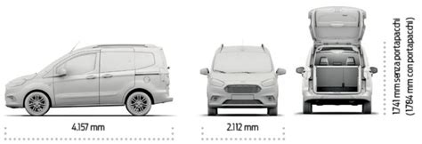 Ford Transit Courier - Carico lungo