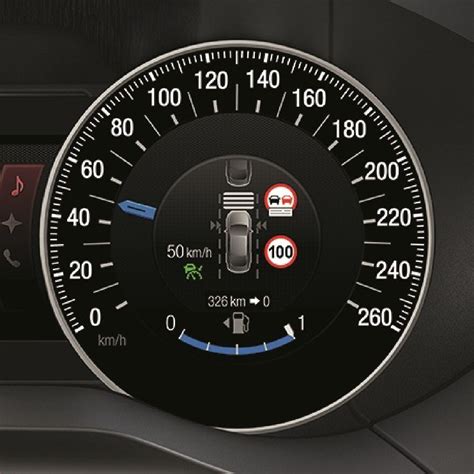 Icone del display informativo del Nissan Qashqai che mostrano il limitatore di velocità e l'ICC
