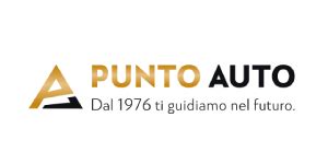 Logo di Gruppo Punto Auto con design triangolare e colore oro
