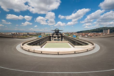 La pista di prova ovale sul tetto del Lingotto