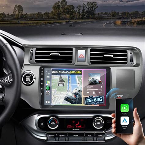 Kia Rio infotainment touchscreen