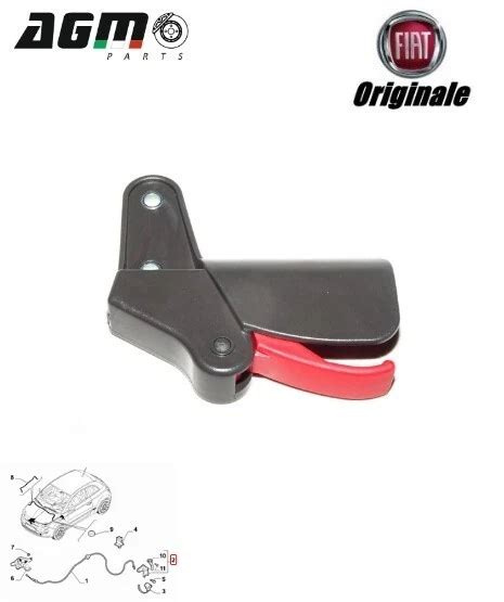 Leva apertura cofano Fiat 500