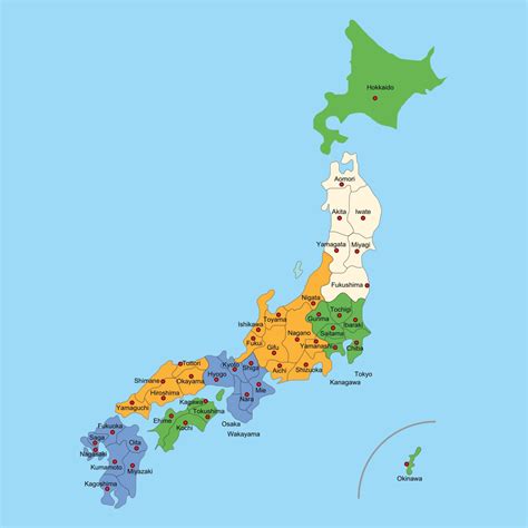Mappa del Giappone con evidenziata la Prefettura di Aichi e Toyota City