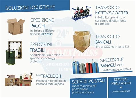 Pacchi spedizione ricambi auto