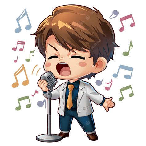 Illustrazione di una persona che canta con note musicali che si trasformano in elementi curativi