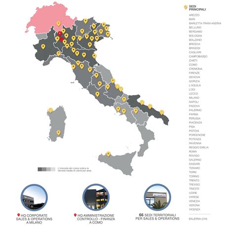 Mappa delle sedi Auto One in Italia, con evidenziato Fiumicino