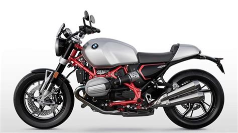 Dettaglio del telaio rosso e del serbatoio in alluminio della BMW R nineT Option 719