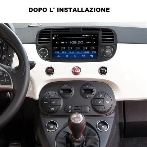 Fori di sgancio autoradio Fiat 500