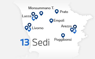 Mappa delle sedi Birindelli in Toscana