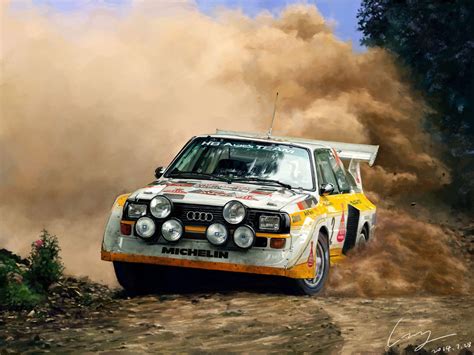 Audi Sport quattro S1 rally action