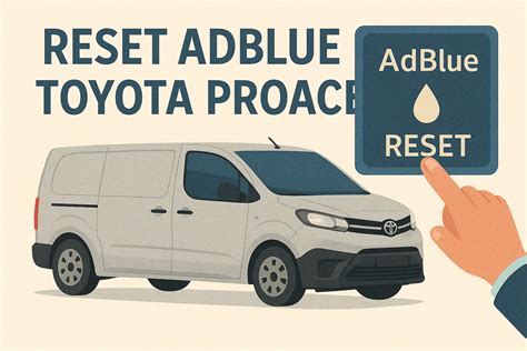 Toyota Proace Verso AdBlue system diagram