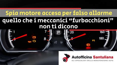 Spia controllo motore accesa su un cruscotto