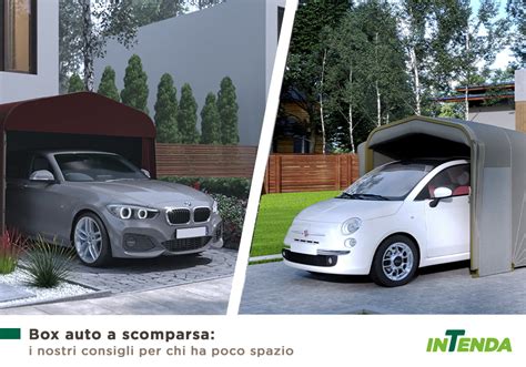 Box auto a scomparsa in un ambiente residenziale