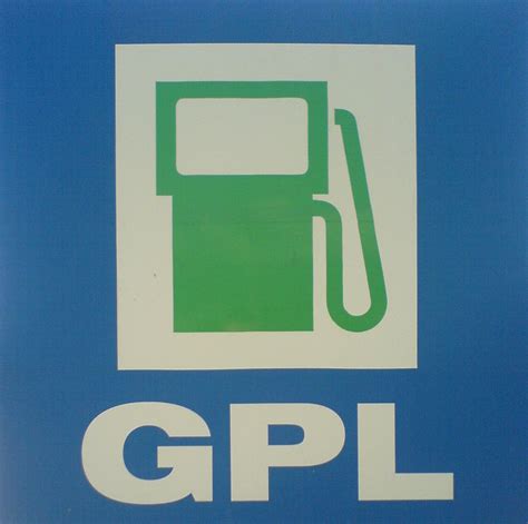 Simbolo del GPL e del motore dell'auto
