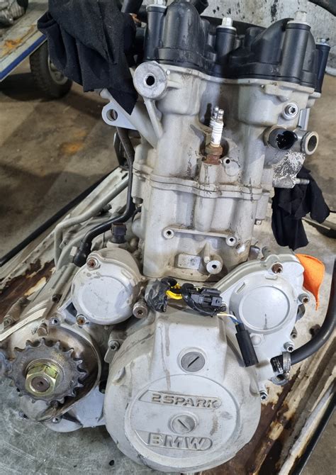 Dettaglio del motore Rotax della BMW F650 GS