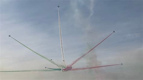 Fiat G.91PAN delle Frecce Tricolori in volo