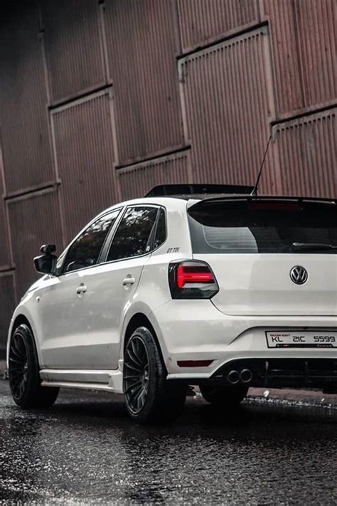 Volkswagen Polo with custom wheels