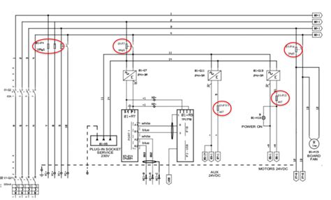 Diagramma di un manuale Volkswagen con fusibili e spie