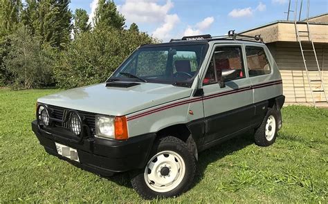 Fiat Panda 4x4 prima serie con paesaggio montano