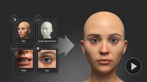 3D face scan visualization for virtual try-on