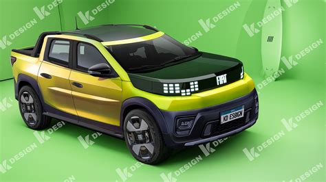 Rendering di un possibile Fiat Panda Pickup