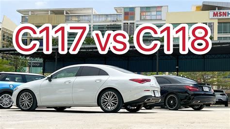 Confronto design posteriore Mercedes-Benz CLA C117 e C118