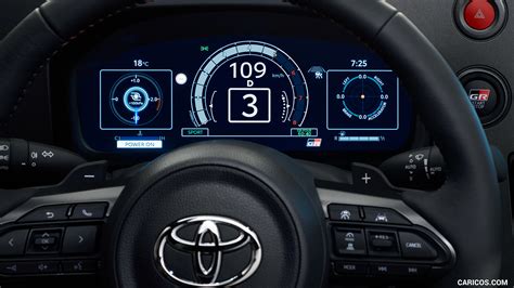 Toyota Yaris dashboard with temperature display